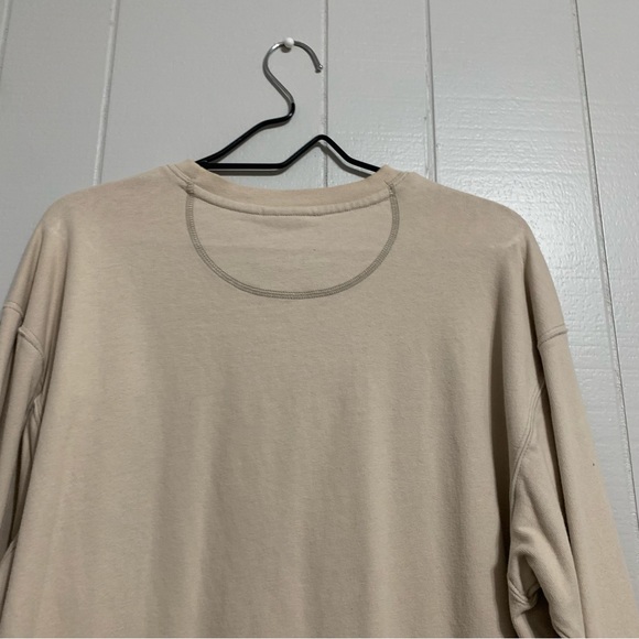 Men’s Beige Columbia Crew Neck Long Sleeve Lightweight Sweatshirt Top - Picture 5 of 6